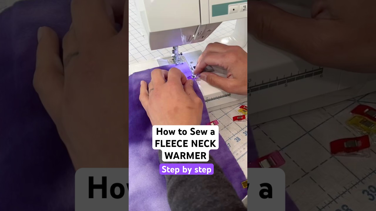 You need this for winter! 🥶❄️ How to sew a fleece neck warmer step by step! #craftygemini