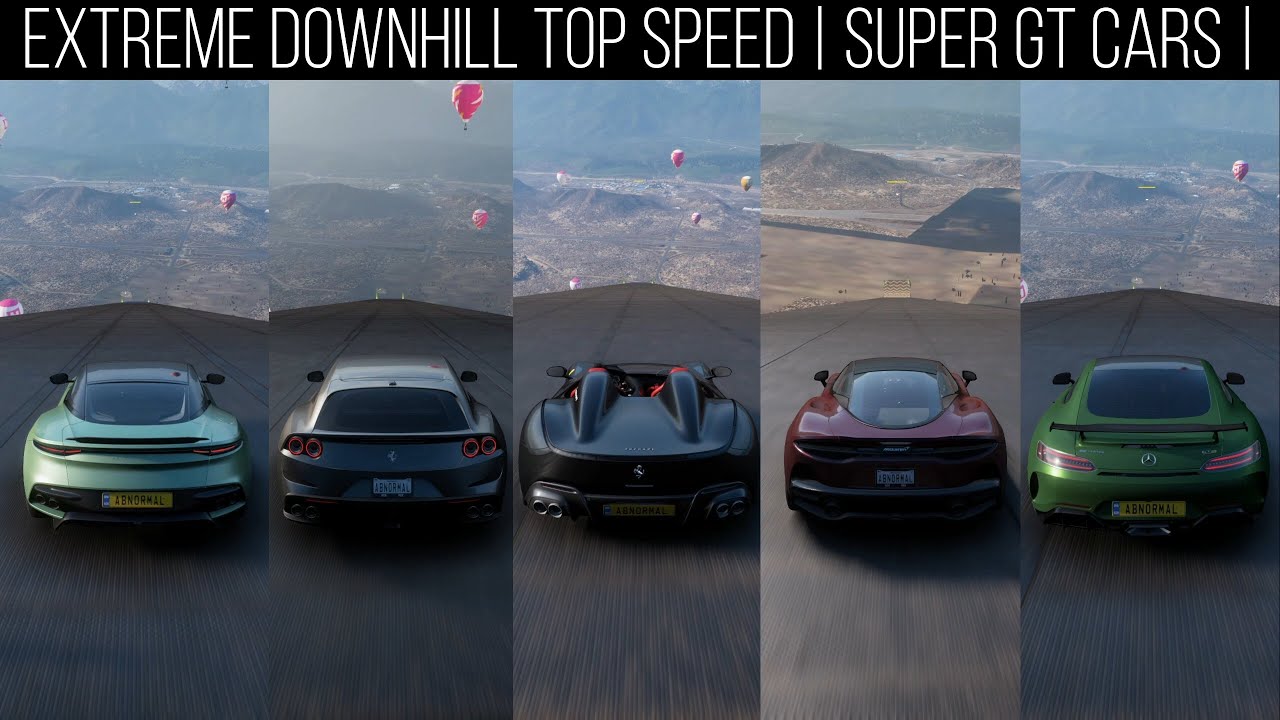 FORZA HORIZON 5 | EXTREME DOWNHILL TOP SPEED BATTLE | EPISODE ALL SUPER GT CARS