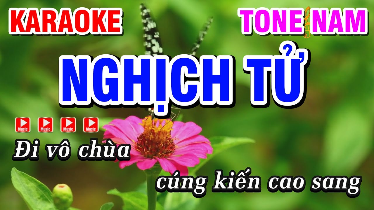 Karaoke Nghịch Tử - Tone Nam ( Beat Hay ) | Nhạc Sống Karaoke Phi Long