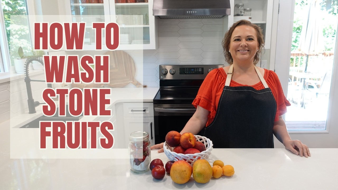 How to Keep Fruit Fresh Longer! | Washing Cherries, Peaches, and Plums