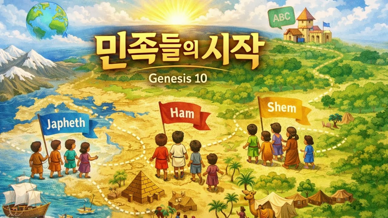 [어린이 성경노래] 창세기 10장｜민족들의 시작 🌿｜노래로 걷는 창세기