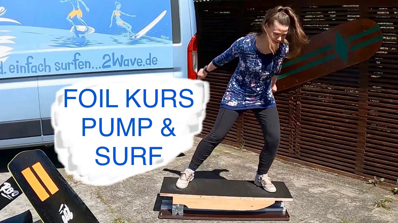 Pump Foil surfen lernen - auch gute Vorbereitung zum Wing Foil lernen