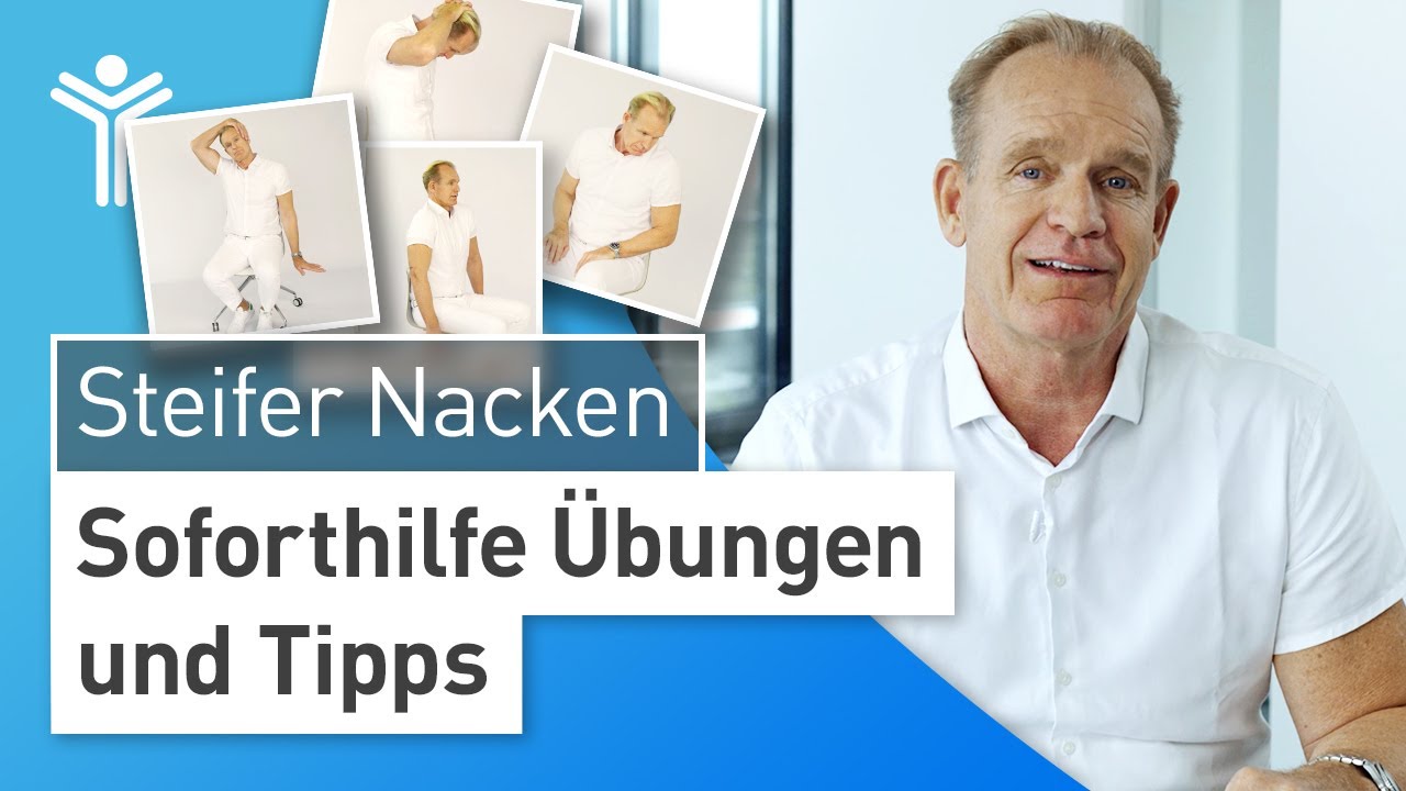 Nackenschmerzen l&ouml;sen: 4 &Uuml;bungen gegen steifen Nacken durch HWS-Blockade