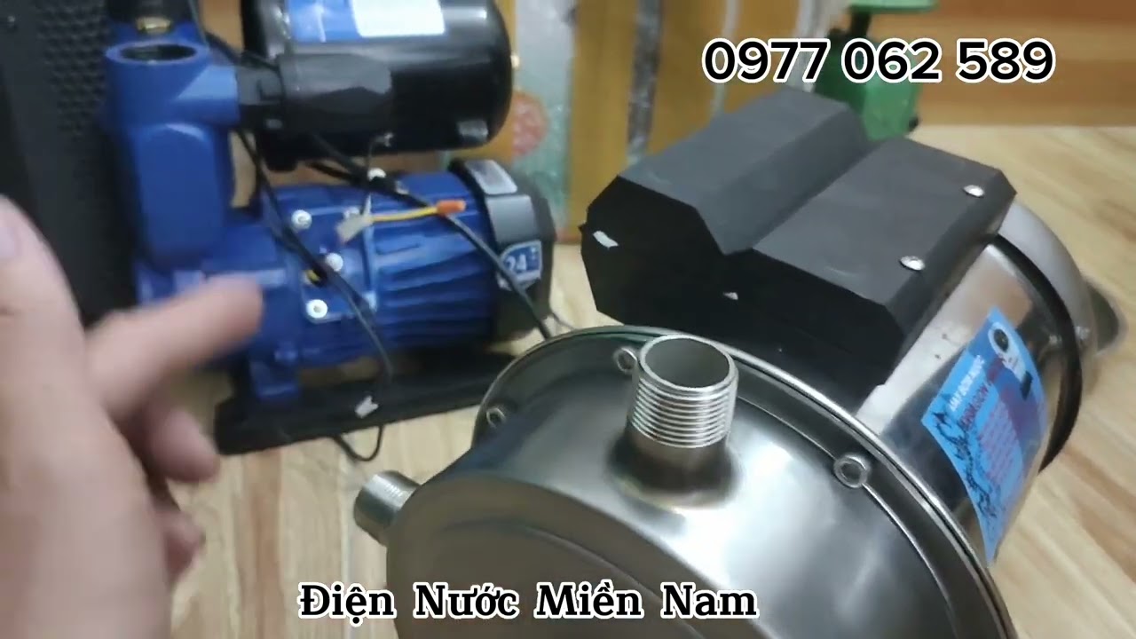 M&aacute;y bơm inox 100% Chuy&ecirc;n h&uacute;t s&acirc;u đẩy xa cho giếng khoan