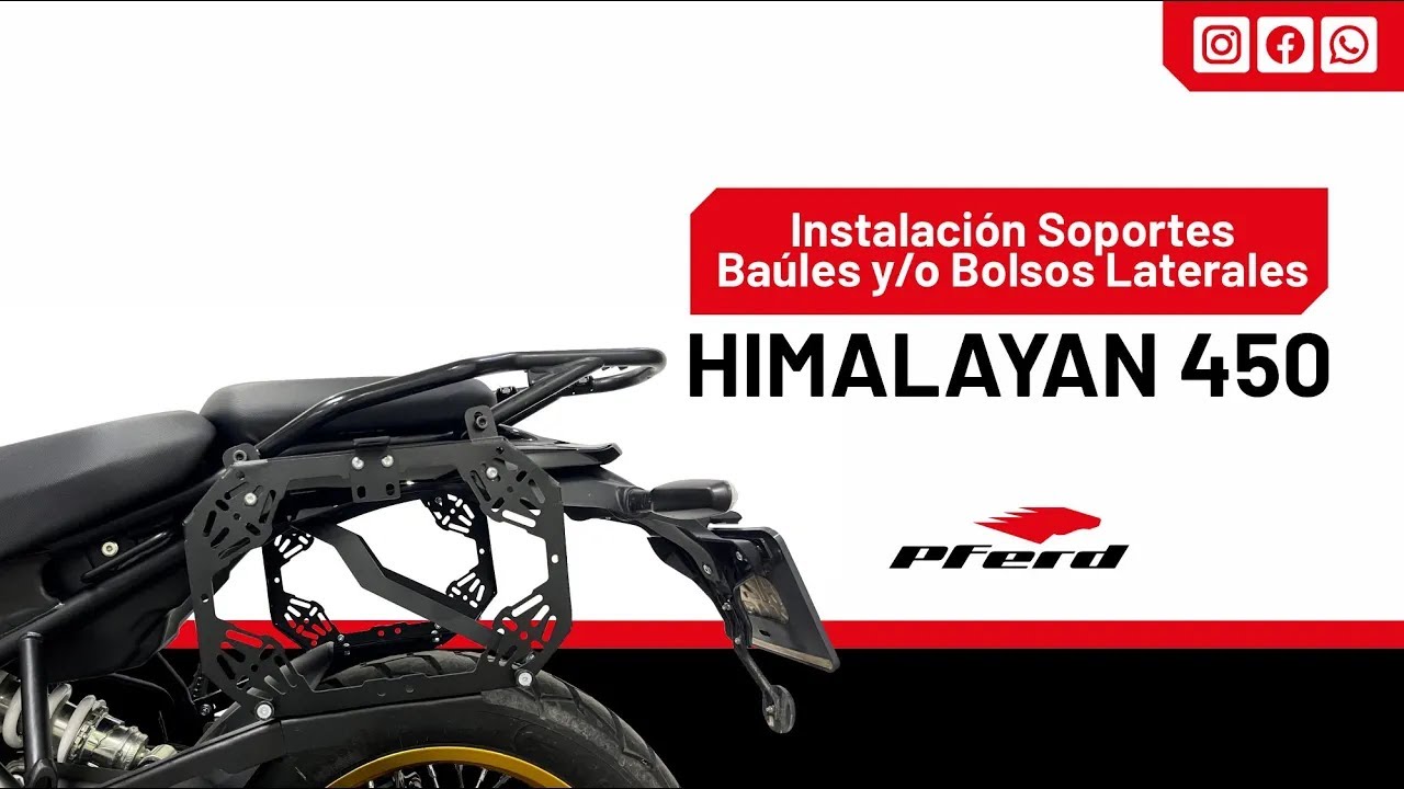 INSTALACIÓN SOPORTE DE BOLSOS Y BAULES LATERALES | ROYAL ENFIELD HIMALAYAN 450 - PFERD®