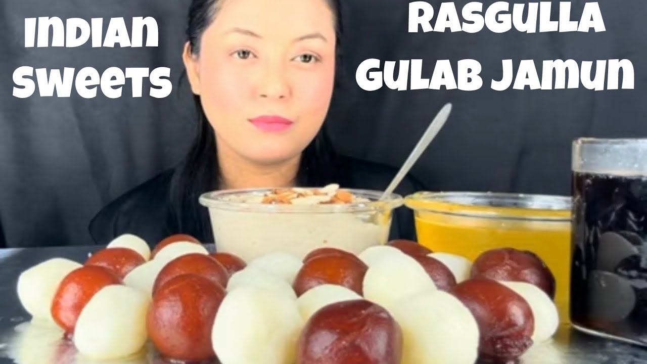 Rasgulla, Gulab Jamun & Kheer Mukbang | Indian Sweets Eating Show 🤤🍮| INDIAN DESSERTS/ SWEETS 