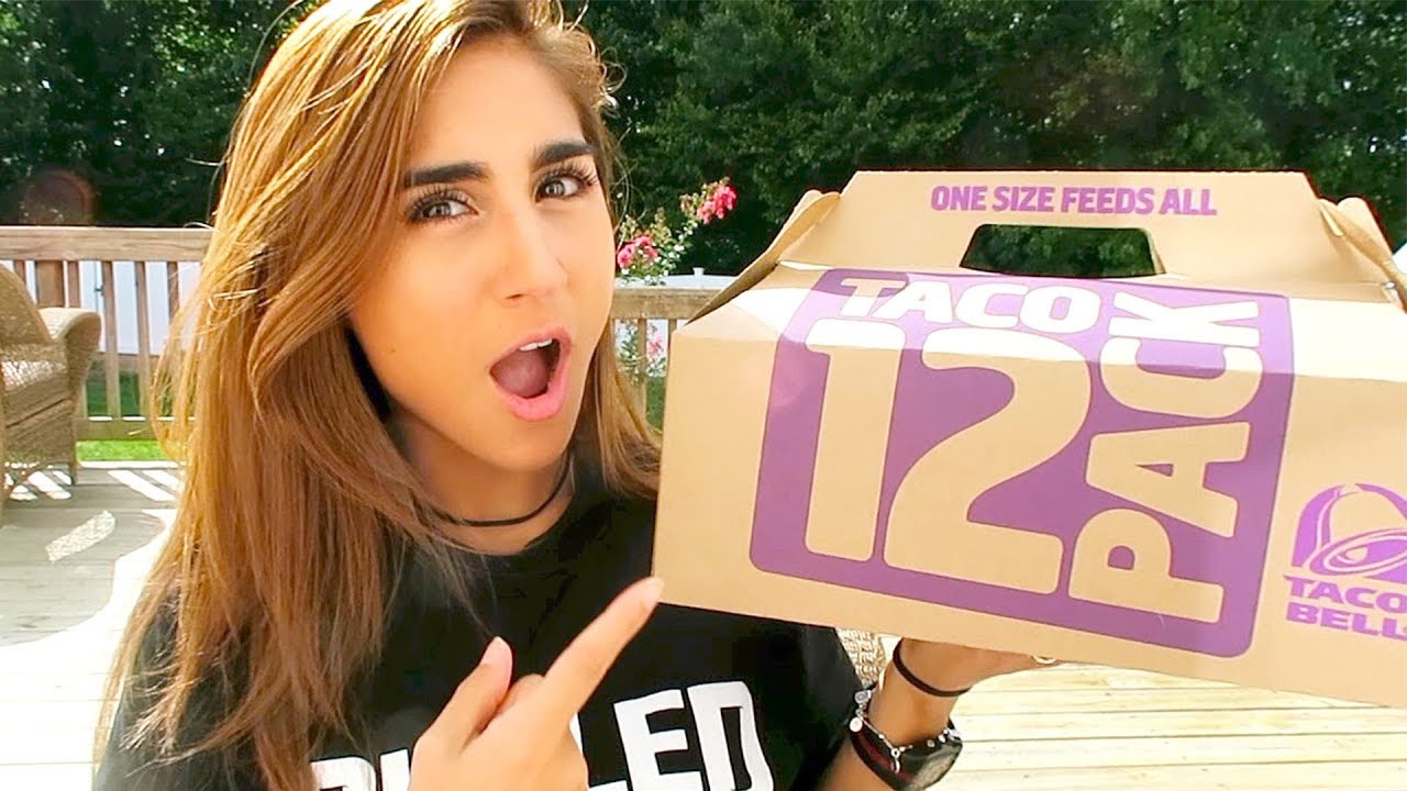 TACO BELL'S TACO 12 PACK CHALLENGE!!