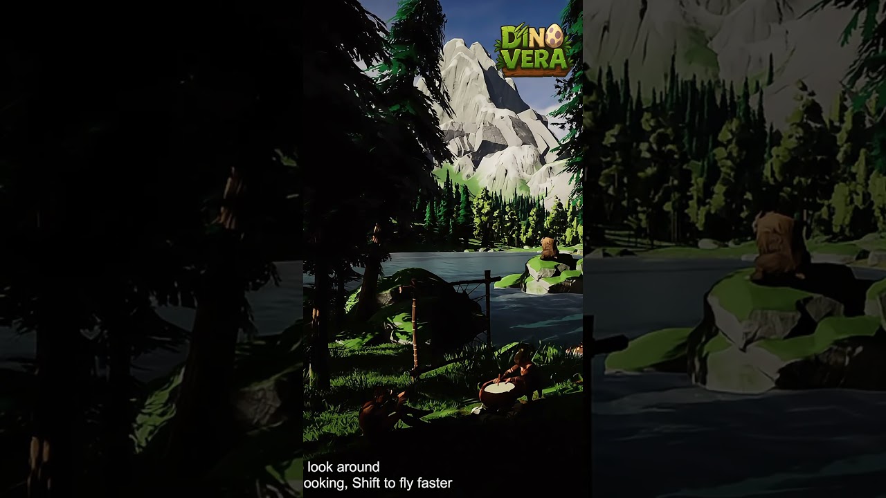 🌿 Dinovera – Stylized World Preview (WIP) 🦕