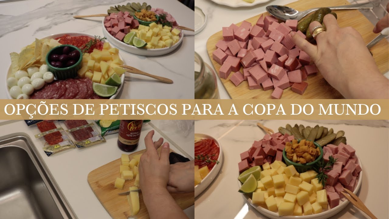 IDEIAS DE PETISCOS PARA A COPA | sugestões do que servir nos jogos da copa do mundo