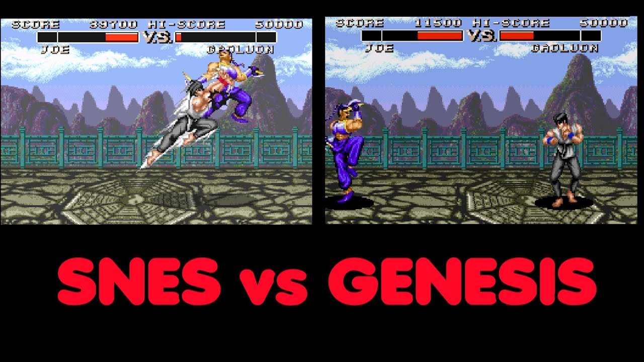 Power Moves / Power Athlete Side by Side: SNES vs GENESIS