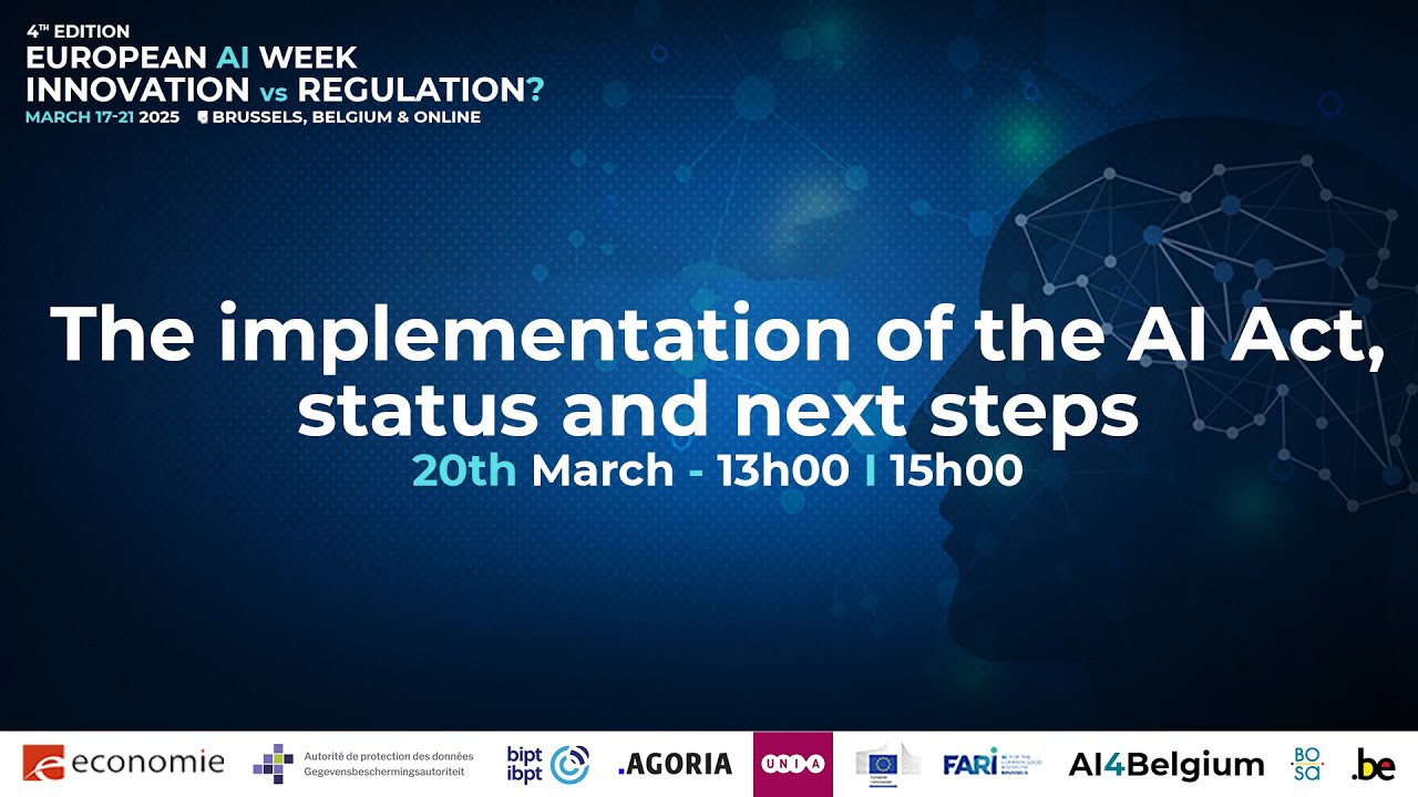 EU AI Week 2025 - Implementation of the AI Act: status and next steps