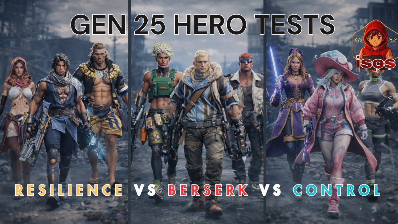 Gen 25 Heroes Tested: Resilience vs Berserk vs Control