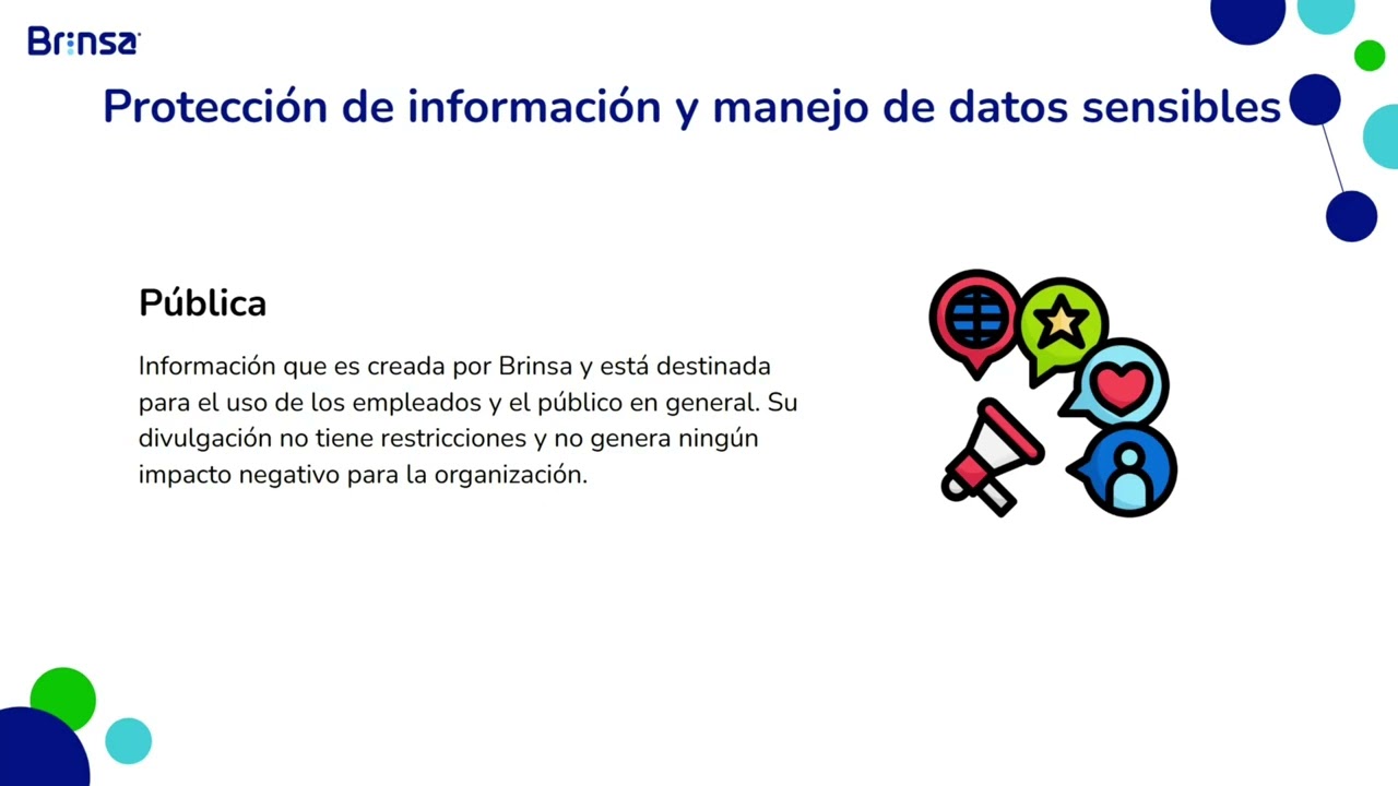 Protecci&oacute;n de informaci&oacute;n y manejo de datos sensibles