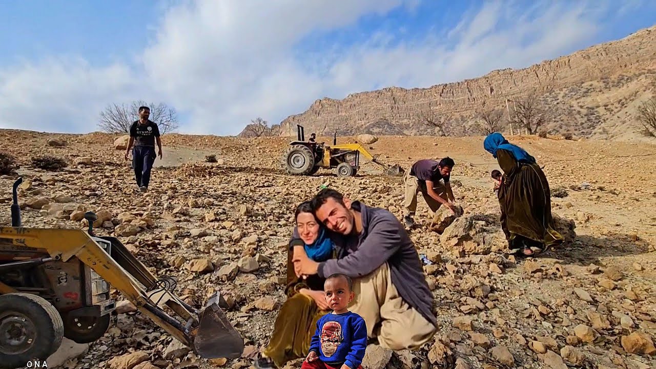 Good News! Preparing our new land with help from Muqaddar's Uncle.