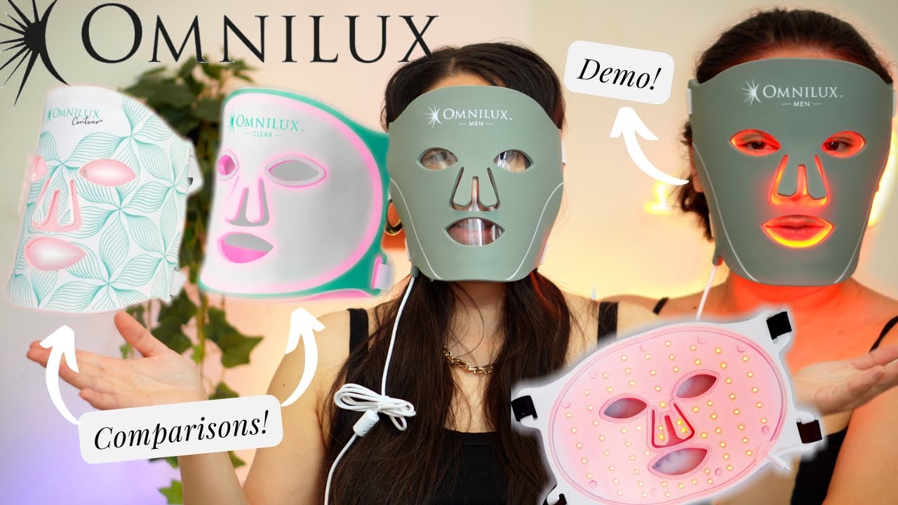 LED MASK UNBOXING, DEMO & COMPARISONS | WHICH ONE SHOULD YOU GET? #omnilux #LEDmask #REDLIGHT