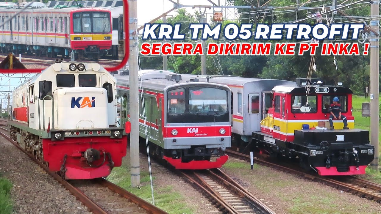 RANGKAIAN SUDAH SIAP !! Kereta KRL Retrofit TM 05 Series 東京メトロ05系 Segera Dikirim ke PT INKA Madiun