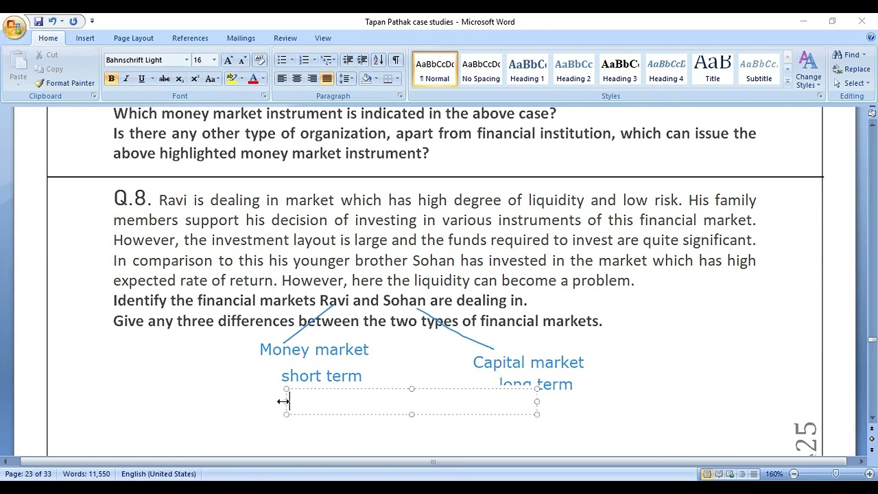 Financial Markets Case Studies 4 to 10