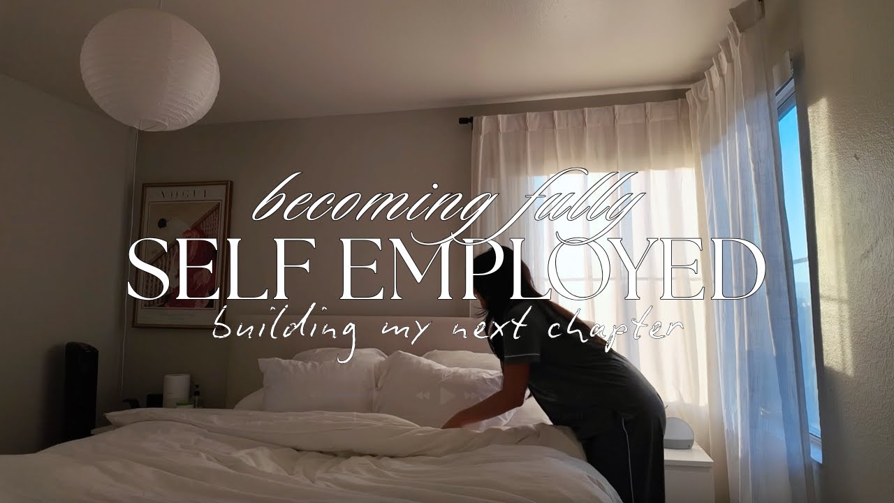 becoming fully self employed | spend a work from home day with me