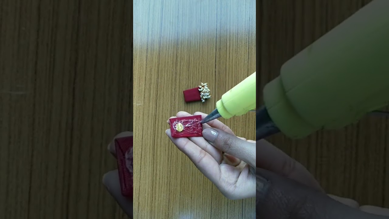 Fabric Jewelry Making At Home❤️ Full Video Link In description #youtubeshorts #fabricjewellery #diy