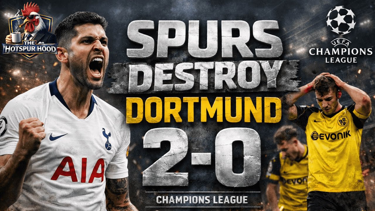 Spurs, Tottenham Beat Dortmund 2-0 !