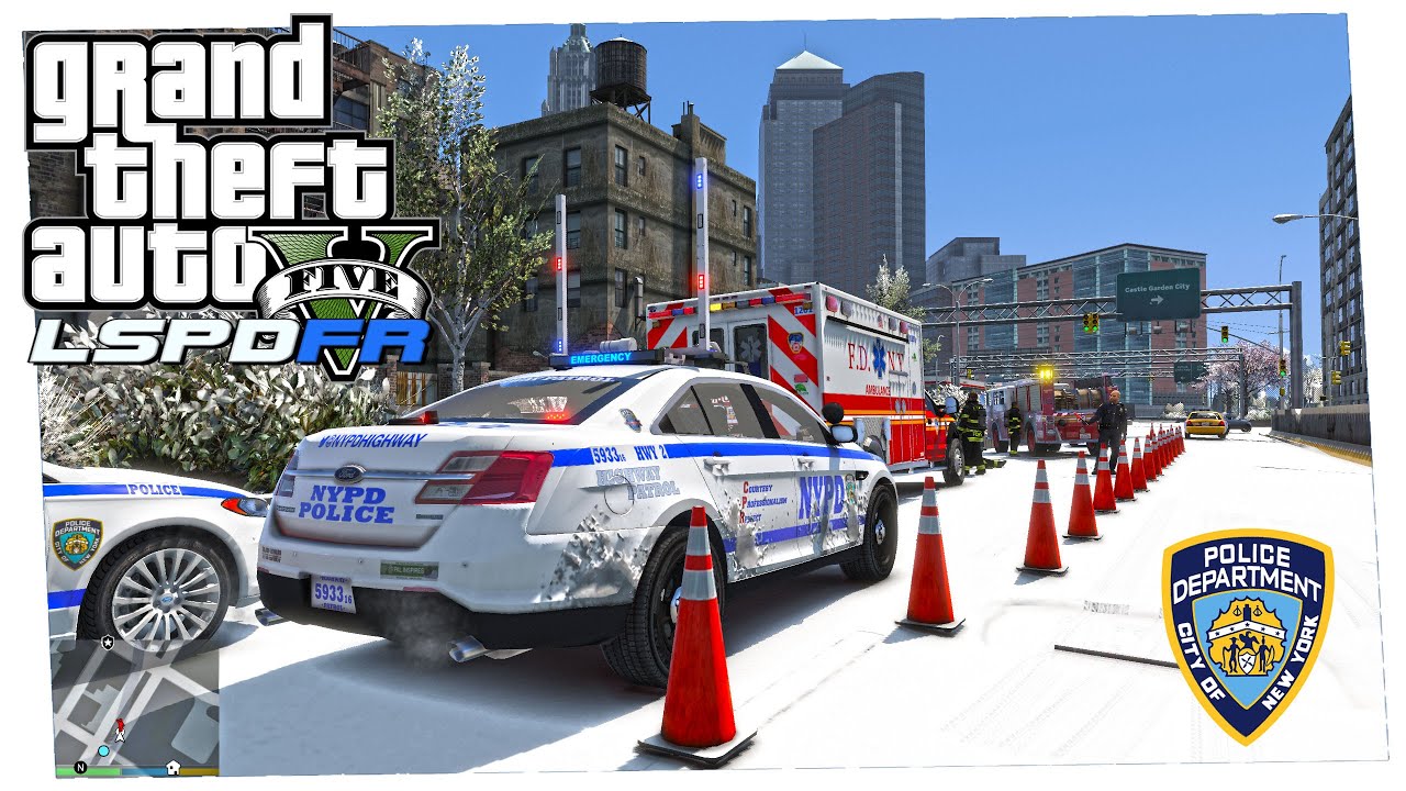 🚔 LSPDFR | DÍA 641 | NYPD - ACCIDENTE en la NIEVE!