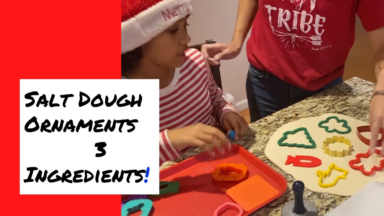3 Ingredient Salt Dough Ornaments!