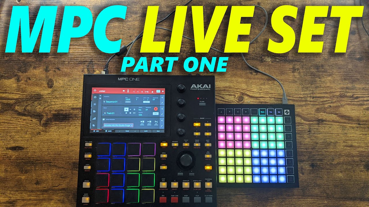 Working on my MPC One Live Set