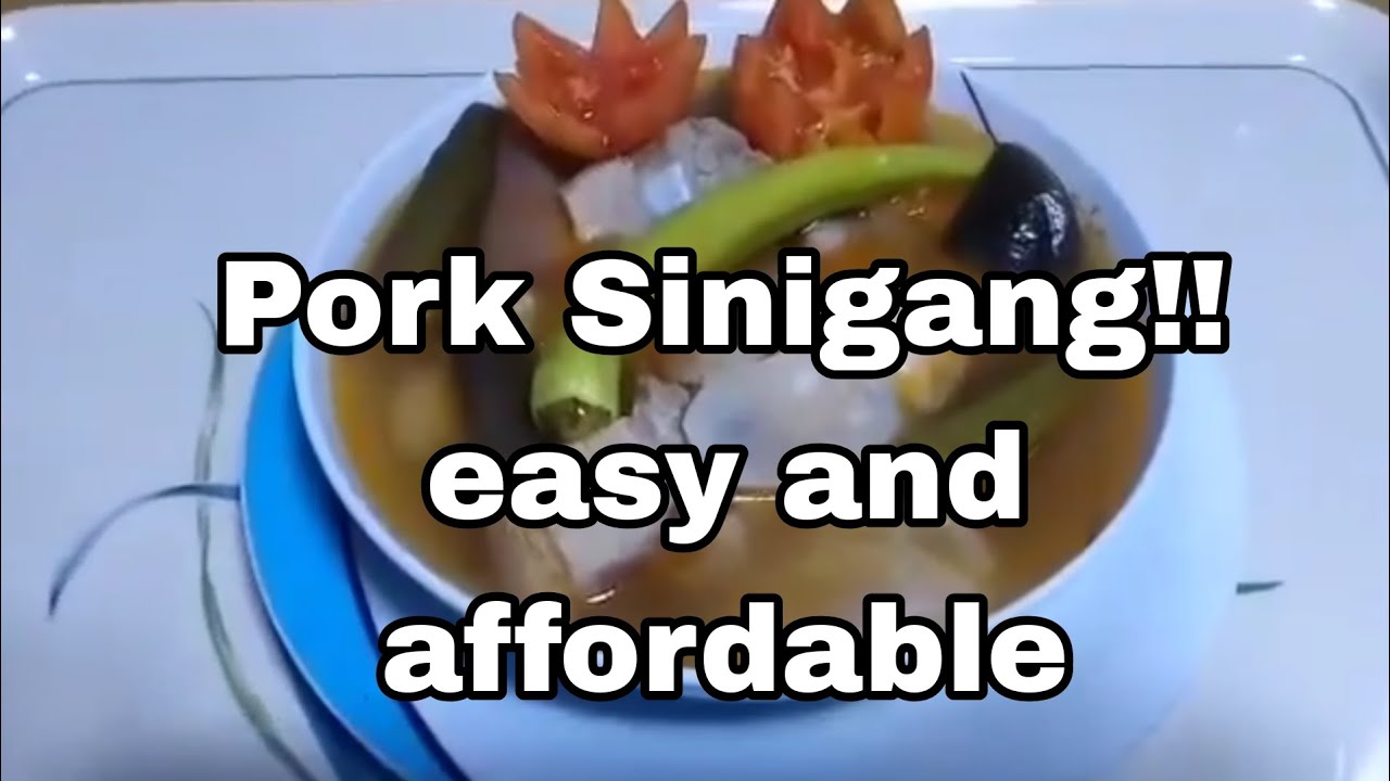 200 pesos worth of Pork Sinigang at madaling lutuin cooking with AB #porksinigang