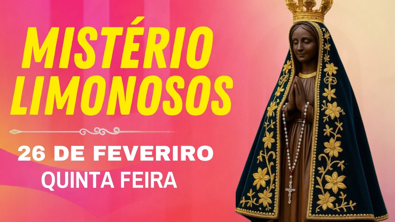 TERÇO DE APARECIDA COM PE. ANTONIO MARIA – 26 DE FEVEREIRO DE 2026 | MISTÉRIOS GLORIOSOS
