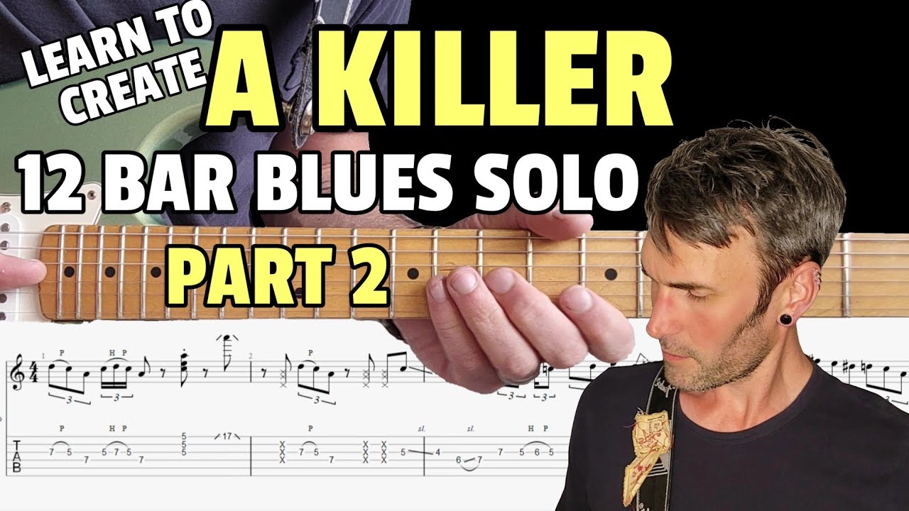 A7 12 bar blues solo Part 2 (Lesson)