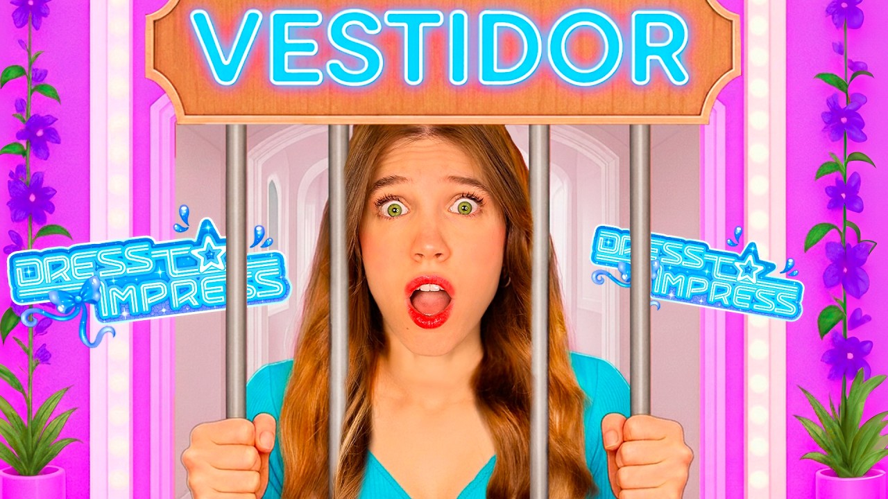 DRESS TO IMPRESS PERO *ENCERRADA EN LOS VESTIDORES* 😱 (MUY DIFÍCIL!!) | Roblox