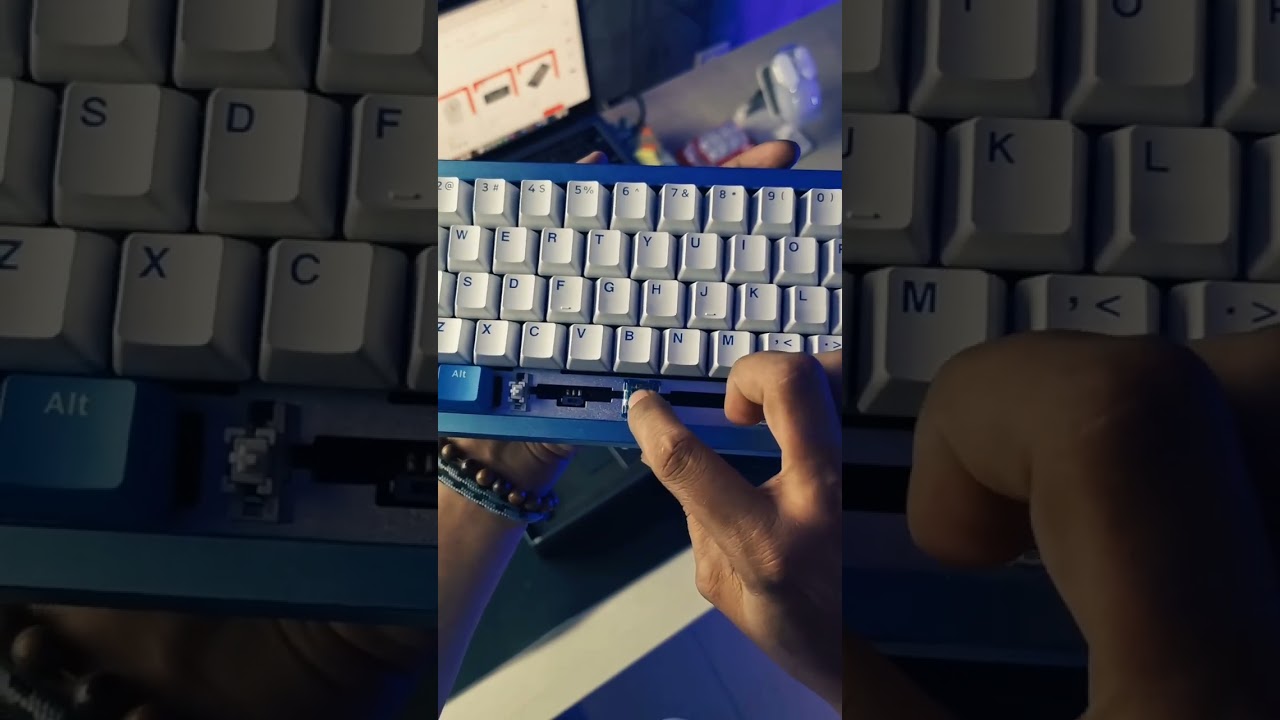 REVIEW AC067 CHEESE & BLUE #mechanicalkeyboard #wirelessmouse #keyboardgaming #gamingkeyboard
