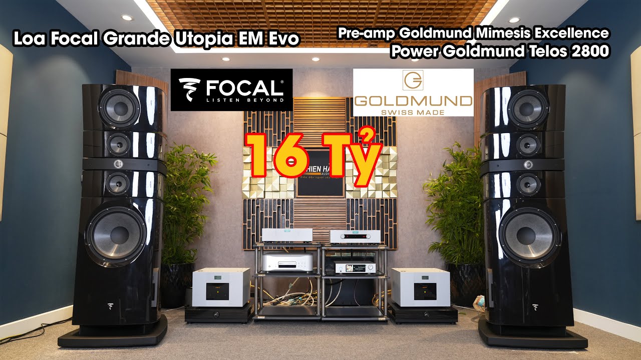 Siêu Phẩm Ultra-Hiend GoldMund Mimesis Excellence + Telos 2800 Tham Chiếu Focal Grande Utopia EM Evo