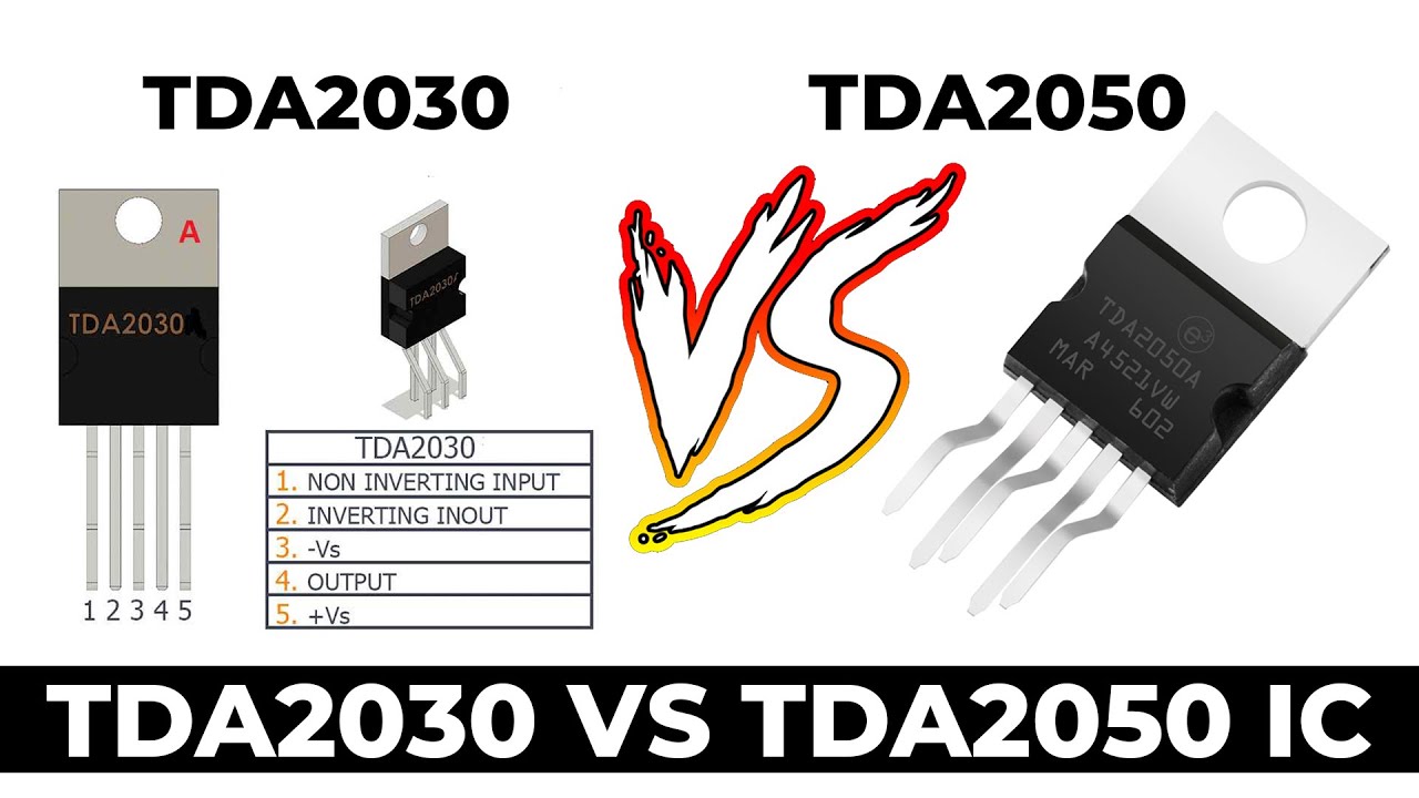 TDA2030 VS TDA2050 Can we use TDA2050 in the place of TDA2030 | tda2050 ic amplifier