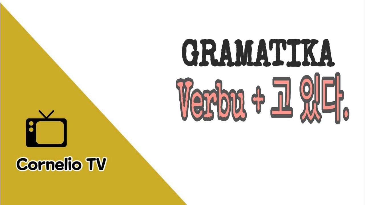 #Koreangrammar #Liankorea  Verbu (동사) + 고 있다.