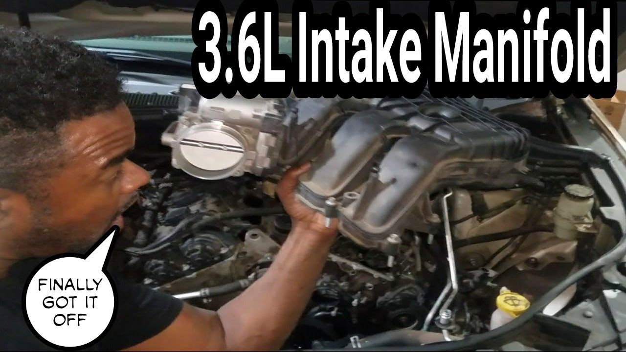 How to remove a 3.6 Pentastar Engine Intake manifold. Tune up Spark Plugs P0300. Rocker arm noise