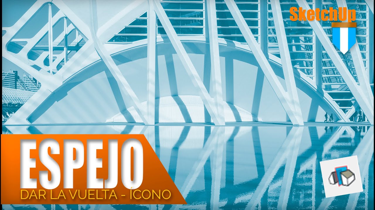 Como Dar la vuelta (espejear) objetos en SketchUp – antes y ahora