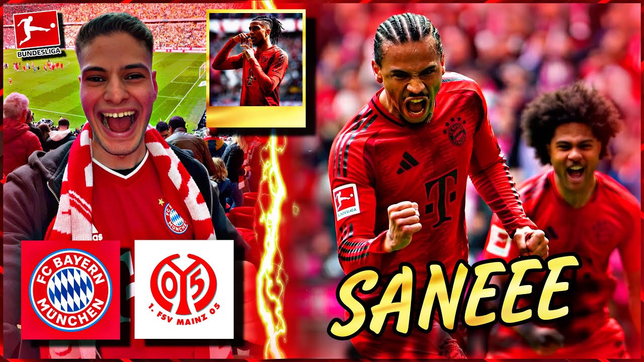 SANÉ & OLISE SIND UNGLAUBLICH! 🔥 | FC Bayern vs. Mainz 05 3:0 - Stadionvlog | MIDO