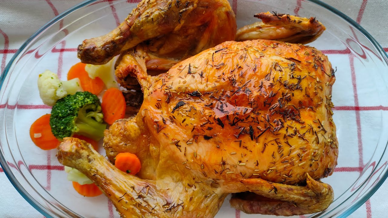 Rock salt roasted chicken - delicious and easy recipe