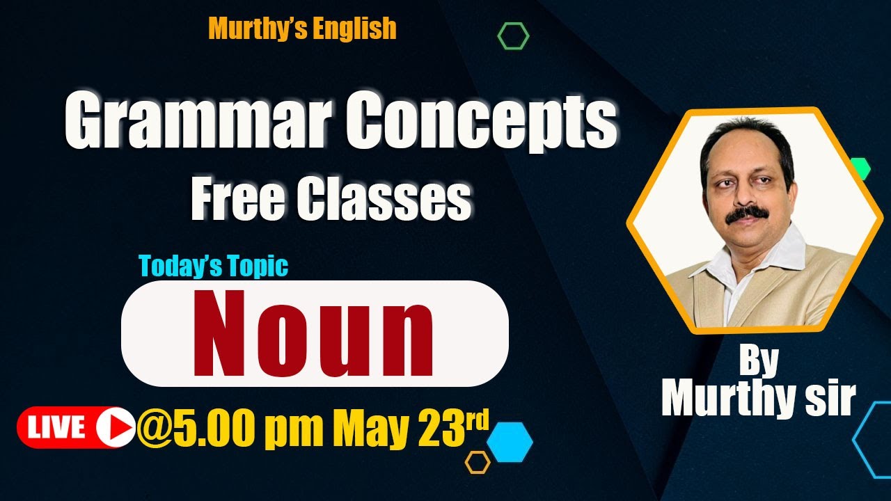 Noun-Types, Examples || English Grammar Concepts For Bank & SSC Exams By Murthy sir