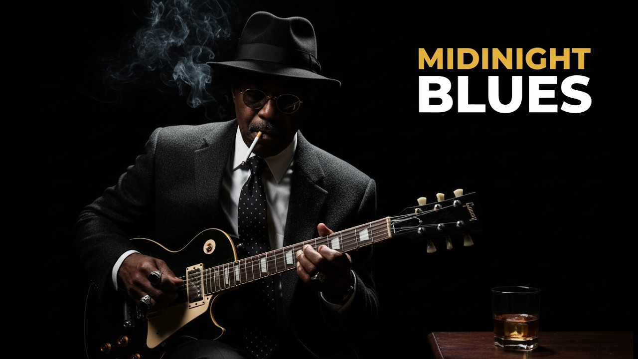 Midnight Chicago Blues – Slow Electric Guitar That Hits Deep (2 Hour)