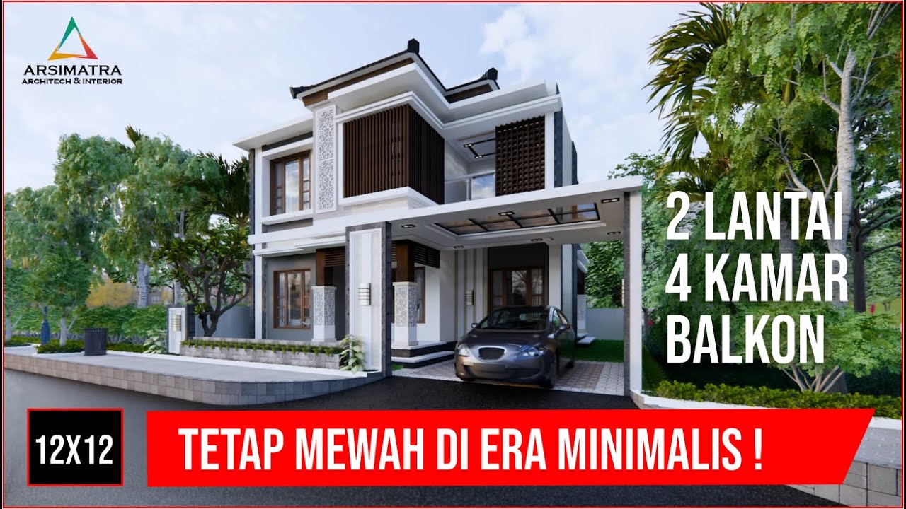 Kearifan Lokal Paling Juara. Rumah 2 Lantai, Lahan 12x12m, 4 Kamar Tidur + Mushola.