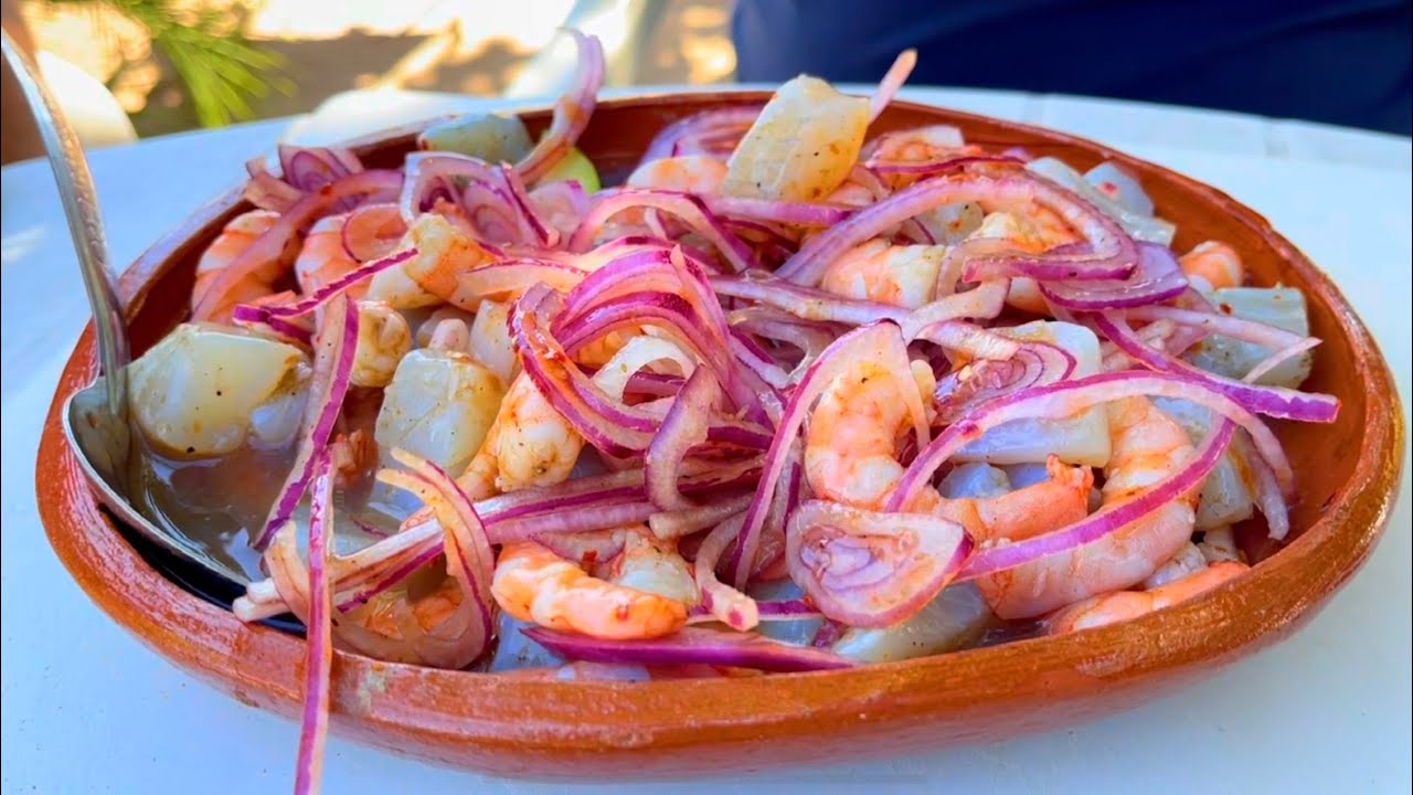 Callitos de lobina con camarón cocido en el rancho!!! Que manjar…