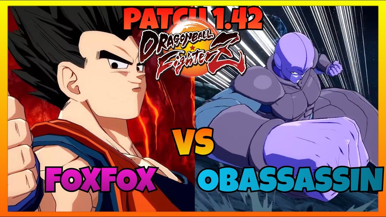 DBFZ 1.42 - FOXFOX vs OBASSASSIN games (Gogeta Blue, A. Gohan, GT Goku vs Teen Gohan, Hit, Trunks)