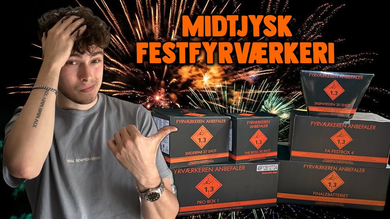 Kæmpe Fyrværkeri Test Af Nyheder Hos Midtjysk Festfyrværkeri 2024-2025