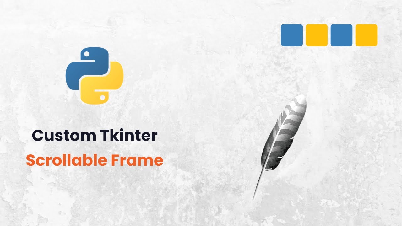 Как создать прокручиваемую рамку в CustomTkinter | Учебник по графическому интерфейсу Python для ...