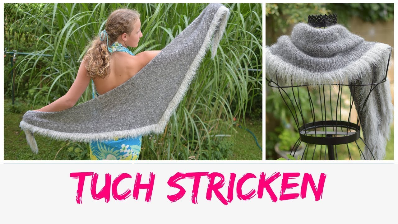 Tuch Nipote stricken | Anleitung | Dreieckstuch stricken