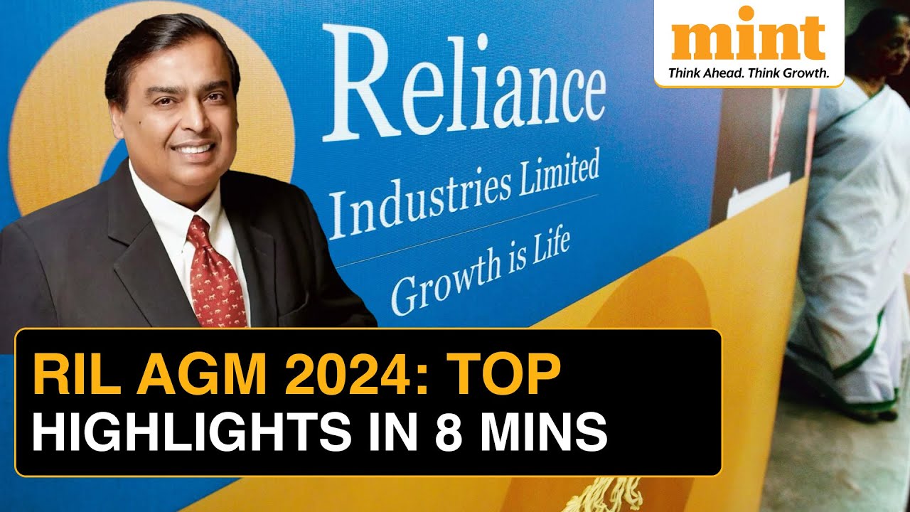 RIL AGM 2024 HIGHLIGHTS: Reliance-Disney Merger, AI Integration, Financial Performance&nbsp;In&nbsp;8&nbsp;Minutes