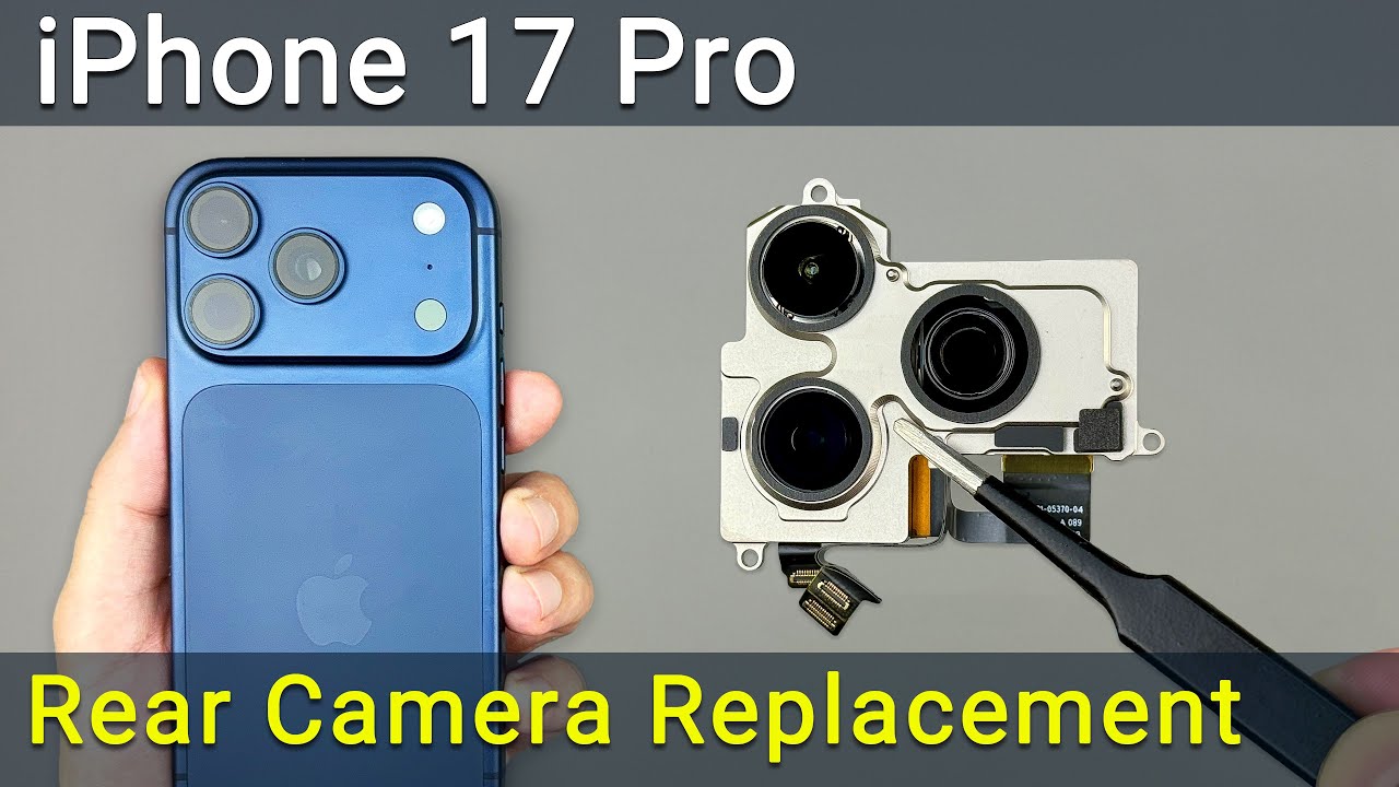 Замена задней камеры iPhone 17 Pro | Исправление размытых фотографий и проблем с фокусировкой