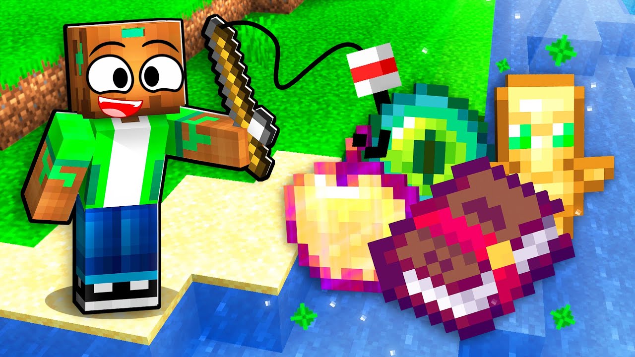 Paso Minecraft pero PESCAR es ALEATORIO!